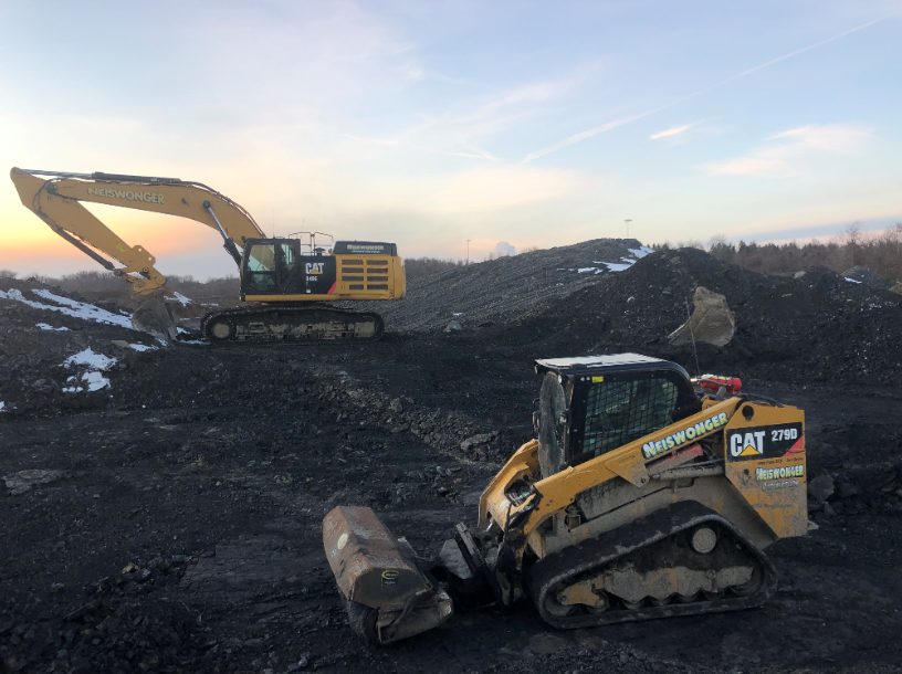Neiswonger Construction jobsite supported with Cat equipment